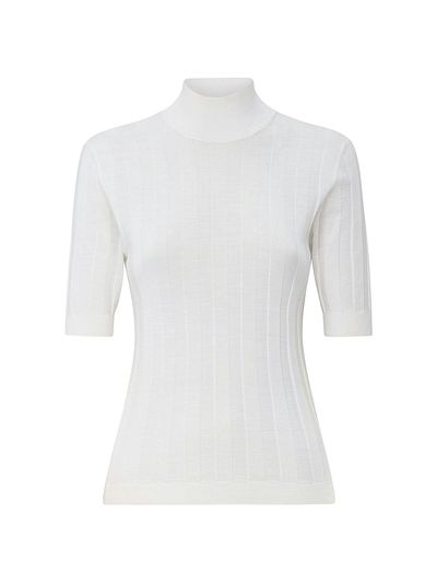 Callas Milano Women's Jordyn Short Sleeve Mock Neck Sweater