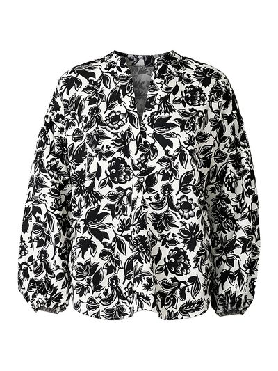 Callas Milano Women's Keaton Shirt with Lantern Sleeves