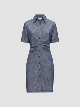 Callas Milano Women's Ondine Short Sleeve Tucked Waist Shirt Dress