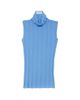 Callas Milano Women's Romy Sleeveless Turtleneck Sweater in Merino Wool Rib - 5