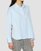 Callas Milano Women's Sirene Poplin Shirt with Silk Twill Lake Como Print Scarf Back - 3
