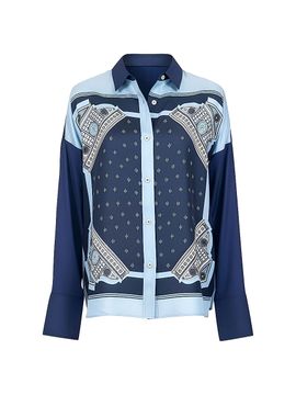 Callas Milano Women's Sirene Scarf-Front Shirt