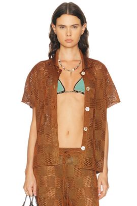Calle Del Mar Calle Del Mar Checkers Short Sleeve Shirt