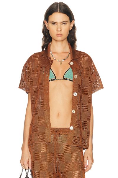 Calle Del Mar Calle Del Mar Checkers Short Sleeve Shirt