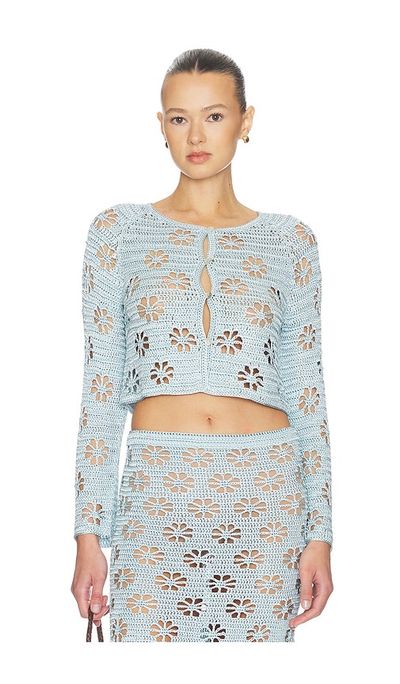 Calle Del Mar Calle Del Mar Floral Crochet Cardigan
