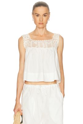 Calle Del Mar Calle Del Mar Heirloom Poplin Top