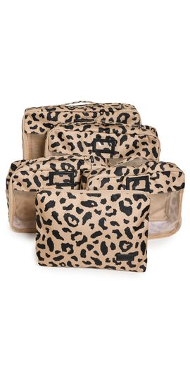 CALPAK CALPAK 5 Piece Packing Cube Set Cheetah One