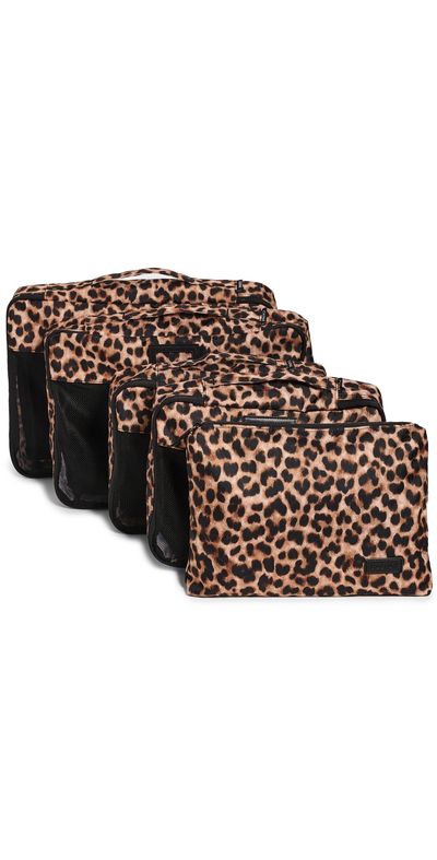 CALPAK CALPAK 5 Piece Packing Cube Set Leopard One