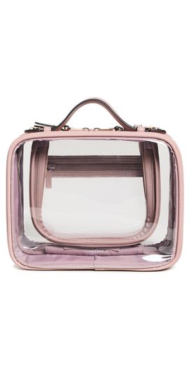 CALPAK CALPAK Medium Clear Cosmetics Case Mauve One