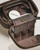 CALPAK Clear Train Case with Top Compartment - 3