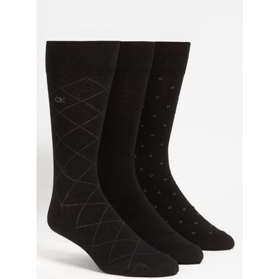 Calvin Klein Calvin Klein 3-Pack Patterned Dress Socks