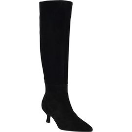 Calvin Klein Calvin Klein Akenzie Knee High Kitten Heel Suede Boot