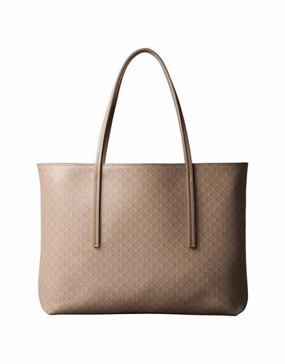 Calvin Klein Calvin Klein all over logo tote bag in tan-Brown