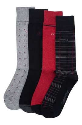Calvin Klein Calvin Klein Assorted 4-Pack Dress Socks