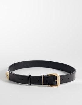 Calvin Klein Calvin Klein belt with gold-tone tip 30mm in black