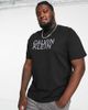 Calvin Klein Calvin Klein Big & Tall distorted logo T-shirt in black - 1