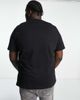 Calvin Klein Calvin Klein Big & Tall distorted logo T-shirt in black - 3