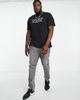 Calvin Klein Calvin Klein Big & Tall distorted logo T-shirt in black - 4