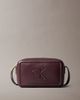 Calvin Klein Calvin Klein bold logo camera bag with strap and gold detail in burgundy-Brown - 1