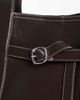 Calvin Klein Calvin Klein buckle tote in chocolate brown - 3