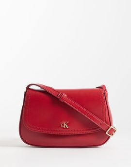 Calvin Klein Calvin Klein camera bag with strap and gold detail in red
