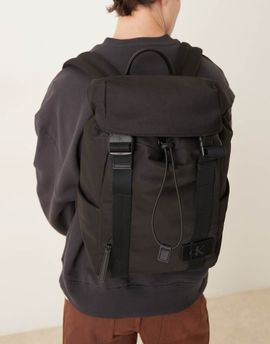 Calvin Klein Calvin Klein canvas utility backpack in black