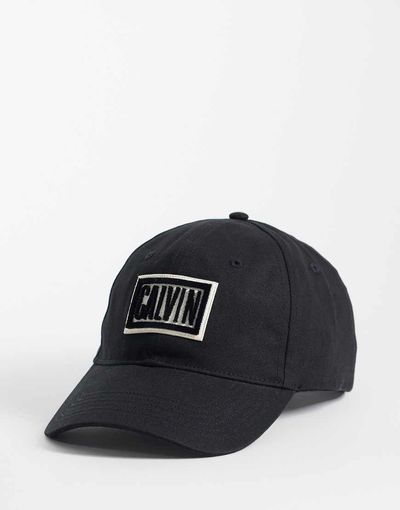 Calvin Klein Calvin Klein cap with bold center front logo in black