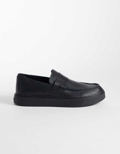 Calvin Klein Calvin Klein chunky leather loafers in black