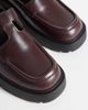 Calvin Klein Calvin Klein chunky leather loafers in dark brown - 4