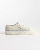 Calvin Klein Calvin Klein chunky low raffia sneakers in off-white - 3
