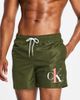 Calvin Klein Calvin Klein CK One polyester swim shorts in khaki-Green - 1