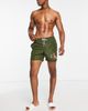Calvin Klein Calvin Klein CK One polyester swim shorts in khaki-Green - 4