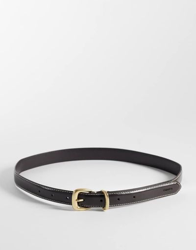 Calvin Klein Calvin Klein contrast belt 25mm in black