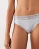 Calvin Klein Calvin Klein cotton lace bikini briefs in light blue - 4