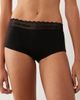 Calvin Klein Calvin Klein cotton lace boy shorts in black - 1