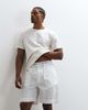 Calvin Klein Calvin Klein cotton poplin T-shirt and striped shorts set in off-white - 4