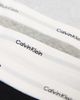 Calvin Klein Calvin Klein Cotton Stretch Rib 3 pack string bikini briefs in black/white/gray-Multi - 2