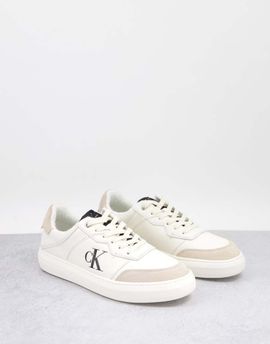 Calvin Klein Calvin Klein cupsole logo sneakers in white