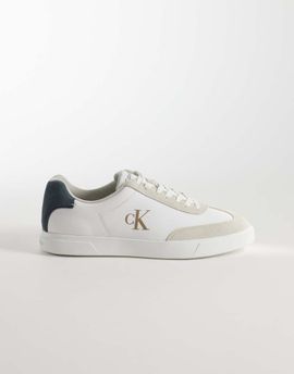 Calvin Klein Calvin Klein cupsole sneakers in white and gray