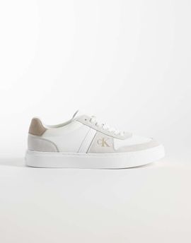 Calvin Klein Calvin Klein cupsole sneakers with embossed logo in white