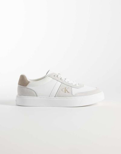 Calvin Klein Calvin Klein cupsole sneakers with embossed logo in white