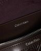 Calvin Klein Calvin Klein debossed shoulder bag with crinkle texture cross-body strap in chocolate brown - 3