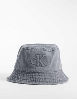 Calvin Klein Calvin Klein denim wash bucket hat in gray