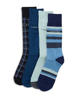 Calvin Klein Calvin Klein Dress Crew Socks, Pack of 4