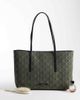 Calvin Klein Calvin Klein emblem all-over print tote bag with pouch in black - 3