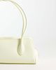 Calvin Klein Calvin Klein emblem grain texture shoulder bag with hardware charm in pale yellow-Neutral - 4