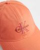 Calvin Klein Calvin Klein embroidery baseball cap in orange - 3