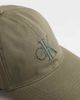 Calvin Klein Calvin Klein embroidery logo baseball cap in khaki green - 3
