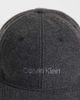 Calvin Klein Calvin Klein felt cap with embroidered logo in black - 3