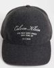 Calvin Klein Calvin Klein felt cap with script logo in charcoal-Black - 3